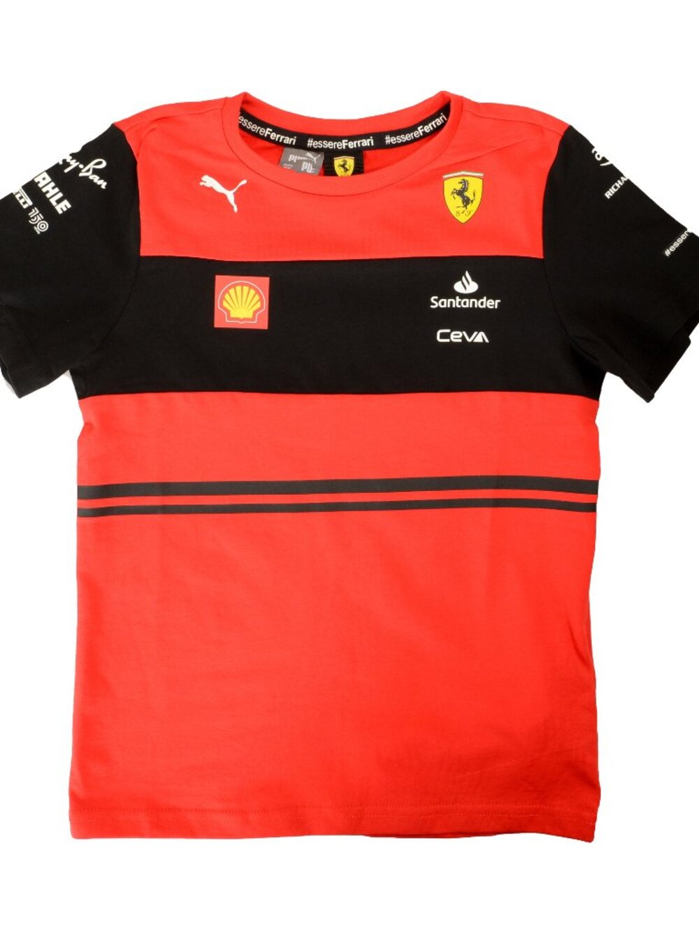Scuderia Ferrari & Puma "SF Team Kids Tee" Red SS T-Shirt Sz 7/8 Years (XS)
